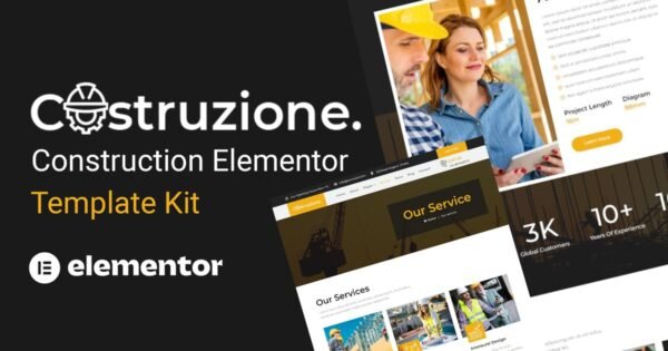 Costruzione – Construction Elementor Template Kit