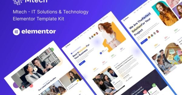 Mtech – IT Solutions & Technology Elementor Template Kit
