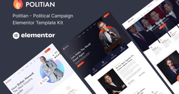 Politian – Political Campaign & Elections Elementor Template Kit