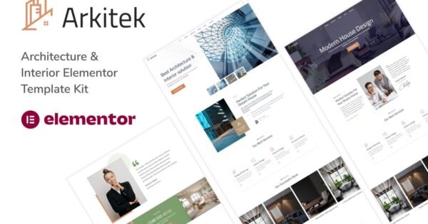 Arkitek – Architecture & Interior Elementor Template Kit