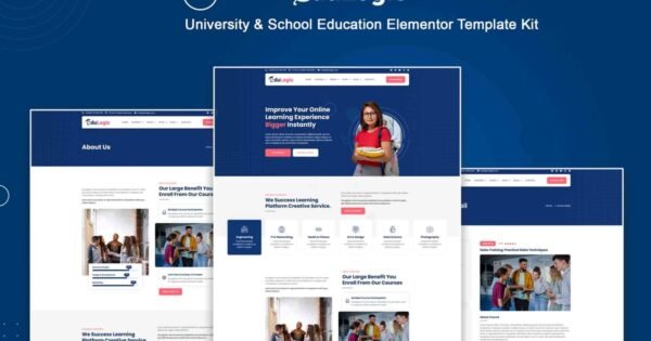 Edulogic – University & School Education Elementor Template Kit