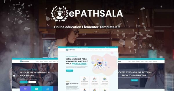 ePathsala – Online Education Elementor Template Kit