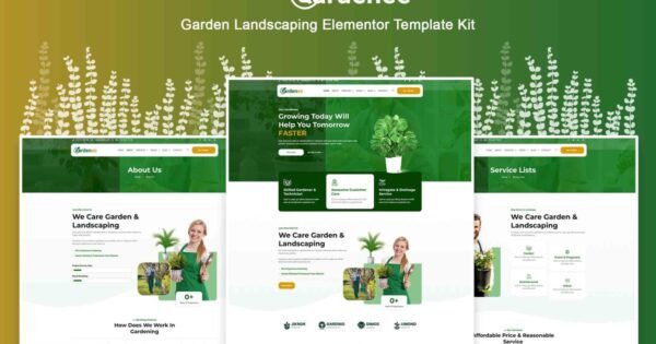 Gardenee – Landscaping & Garden Care Elementor Pro Template Kit