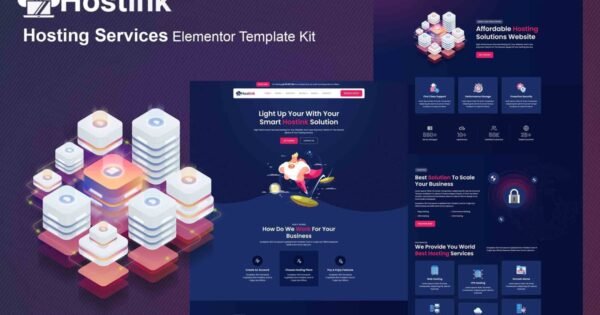 Hostink – Hosting Services Elementor Template Kit