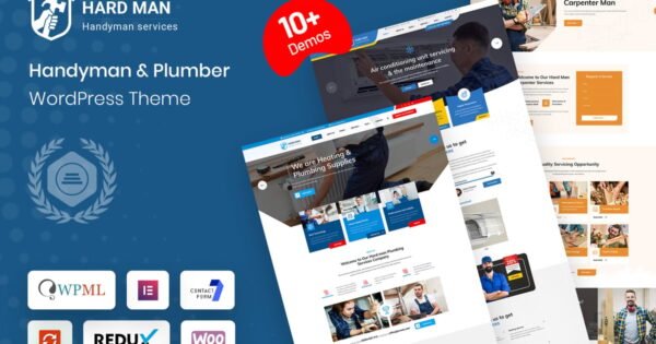 Hardman – Handyman & Plumber WordPress Theme