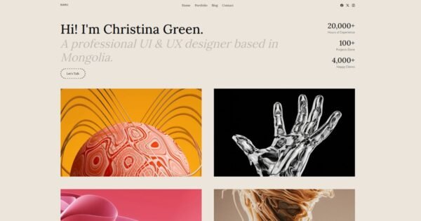 Naru – Personal Portfolio WordPress Theme