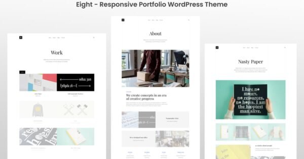 Eight – Responsive Portfolio WordPress Theme