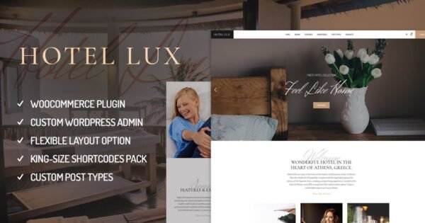 Hotel Lux – Resort & Hotel WordPress Theme