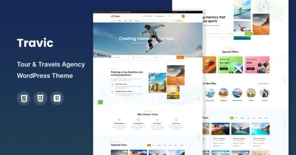 Travic – Tour & Travels Agency WordPress Theme