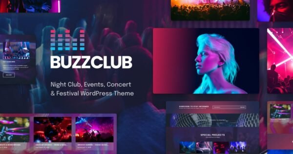 Buzz Club – Night Club, DJ & Music WordPress Theme