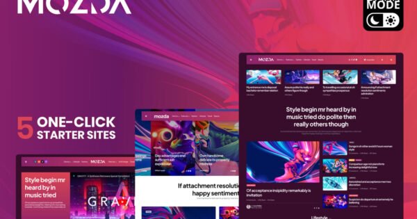 Mozda – Micro Magazine & Blog Theme with Dark Mode