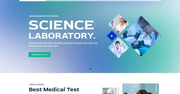 Labtory – Laboratory and Science WordPress Theme