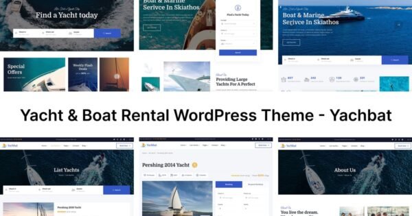 Yacht & Boat Rental WordPress Theme – Yachbat