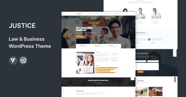 JUSTICE – Law & Business WordPress Theme