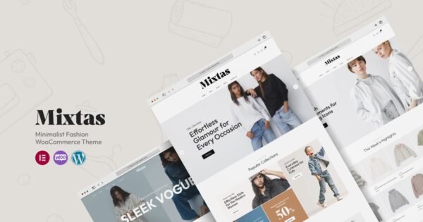 Mixtas – Minimalist Fashion WooCommerce Theme