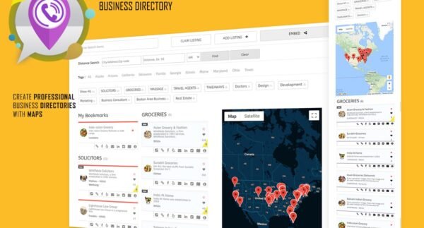 Business Directory with Maps, Store Locator