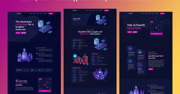 Graphbit – ICO & Crypto Bootstrap WordPress Theme