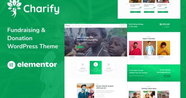 Charify – Fundraising & Donation WordPress Theme