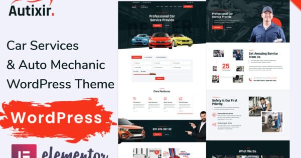 Autixir – Car Service & Auto Mechanic WordPress