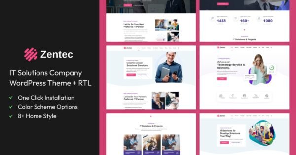 Zentec – IT Solutions Company WordPress Theme