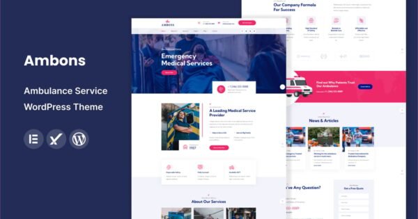 Ambons – Ambulance Service WordPress Theme