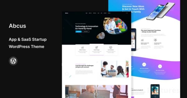 Abcus – App & SaaS Startup WordPress Theme