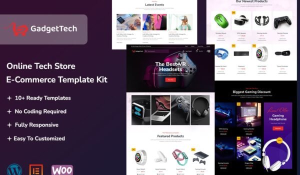 GadgetTech – Electronic Gadget WooCommerce Elementor Pro Template Kit