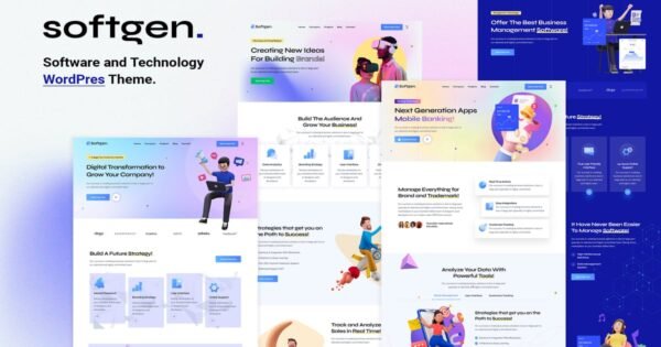 Softgen – Software & Technology WordPress Theme