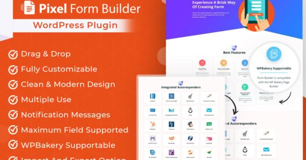 Pixel WordPress Form BuilderPlugin & Autoresponder