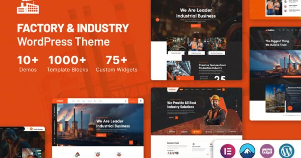 Indsro – Factory & Industry WordPress Theme