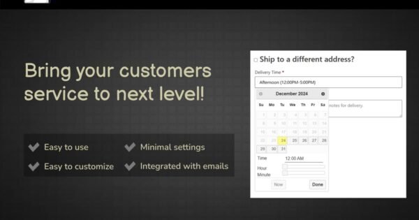 WooCommerce Delivery Time Picker for Shipping