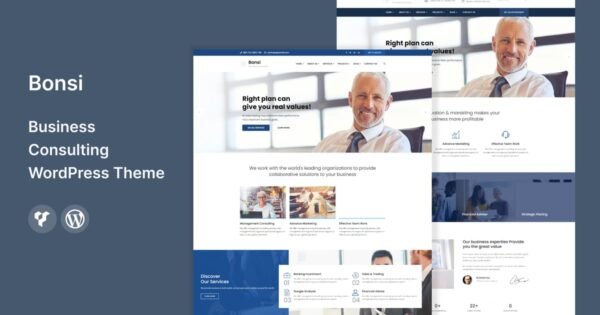 Bonsi – Business Consulting WordPress Theme