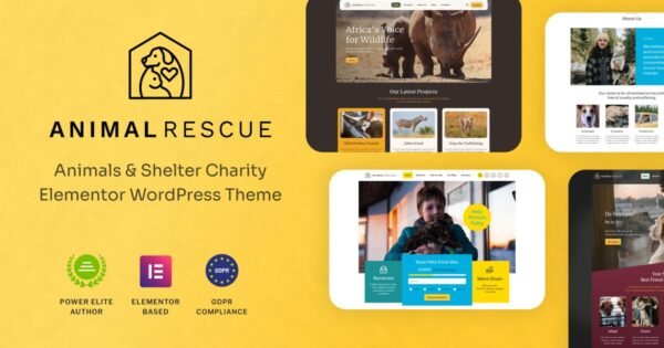 Animal Rescue – Shelter Charity WordPress Theme