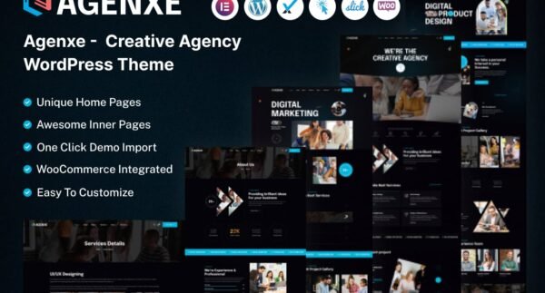 Agenxe – Creative Agency WordPress Theme