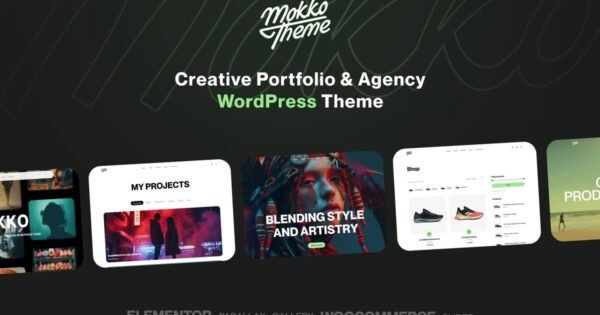 Mokko – Creative Portfolio & Agency WordPress Them
