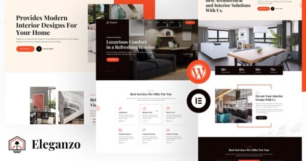 Eleganzo – Interior & Architecture WordPress Theme