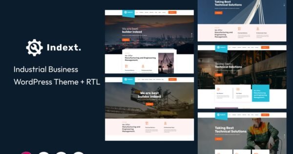 Indext – Industrial Business WordPress Theme