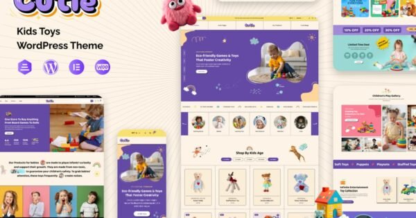 Cutie – ChildrenSchool, Toys Store Theme