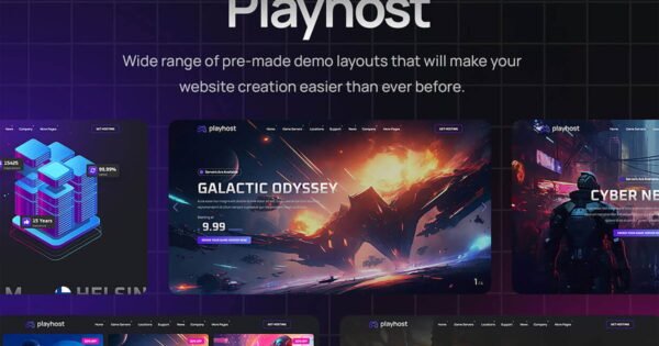 Playhost – Game Hosting Server WordPress Theme