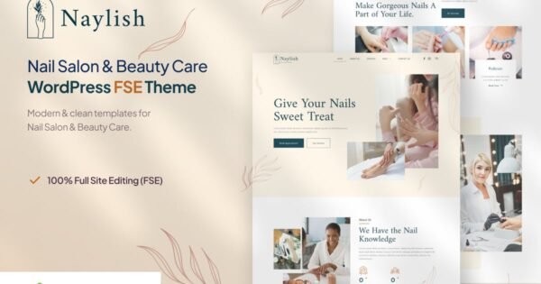 Naylish – Nail Salon & Beauty Care WordPress Theme