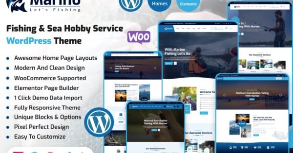 Marino – Fishing & Sea Hobby WordPress Theme