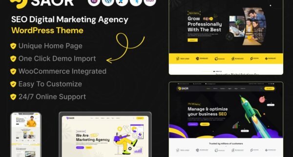 Saor – SEO Digital Marketing Agency WordPress Them