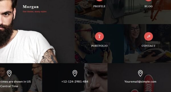 Morgan – Resume, vCard and Profile Theme