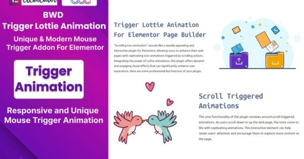 Trigger Lottie Animation Addon For Elementor