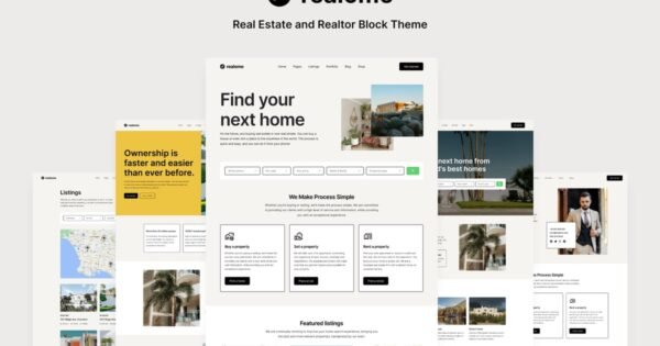 Realome – Real Estate and Realtor Block Theme