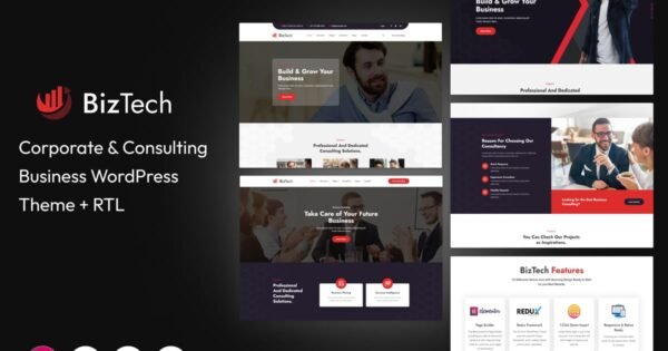 Biztech – Consulting Business WordPress Theme