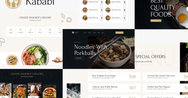 Restaurant WordPress Theme – Kababi
