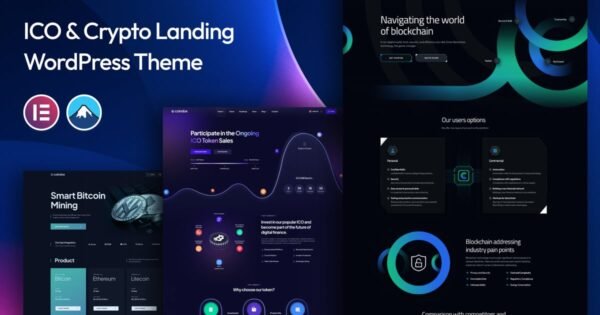 Coindox – ICO & Crypto Landing WordPress Theme