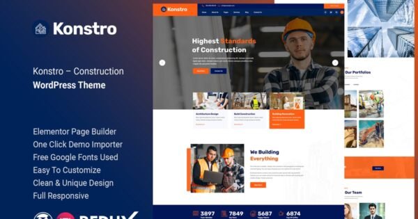 Konstro – Construction WordPress Theme