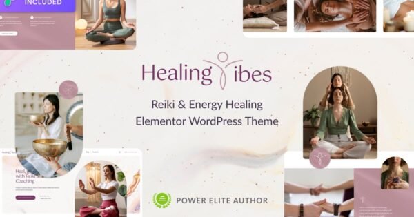 Healing Vibes – Reiki Meditation WordPress Theme